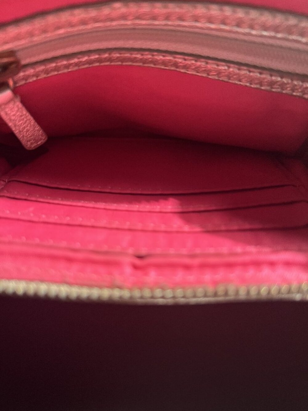 authentic COACH Poppy colorful wristlet (color/gold trim) - Picture 3 of 6